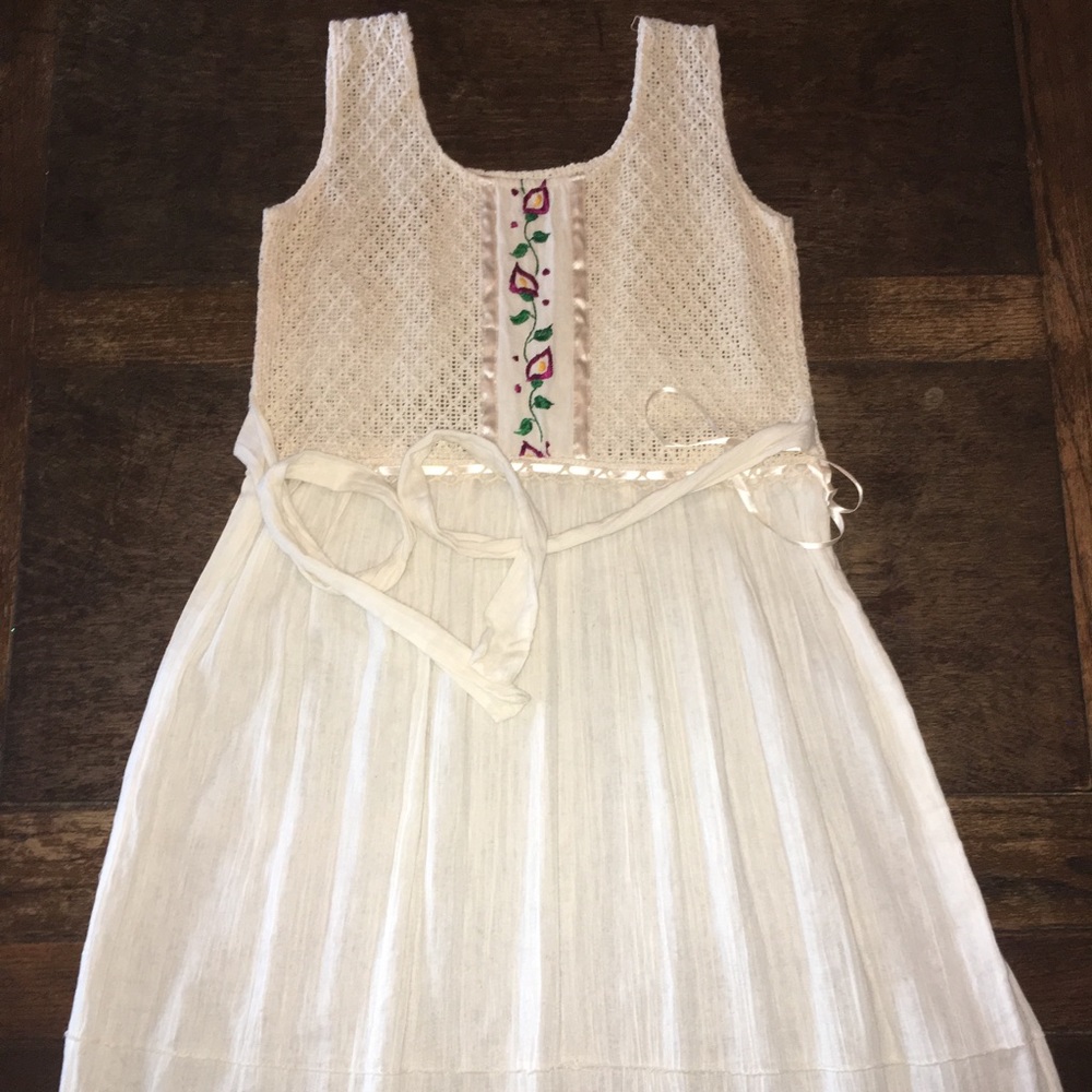 Authentic Hand Embroidered Mexican Dress